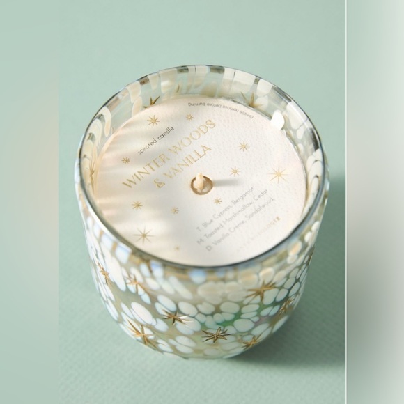 NEW IN BOX Anthropologie Festive Woody Winter Woods & Vanilla Candle - Picture 3 of 9
